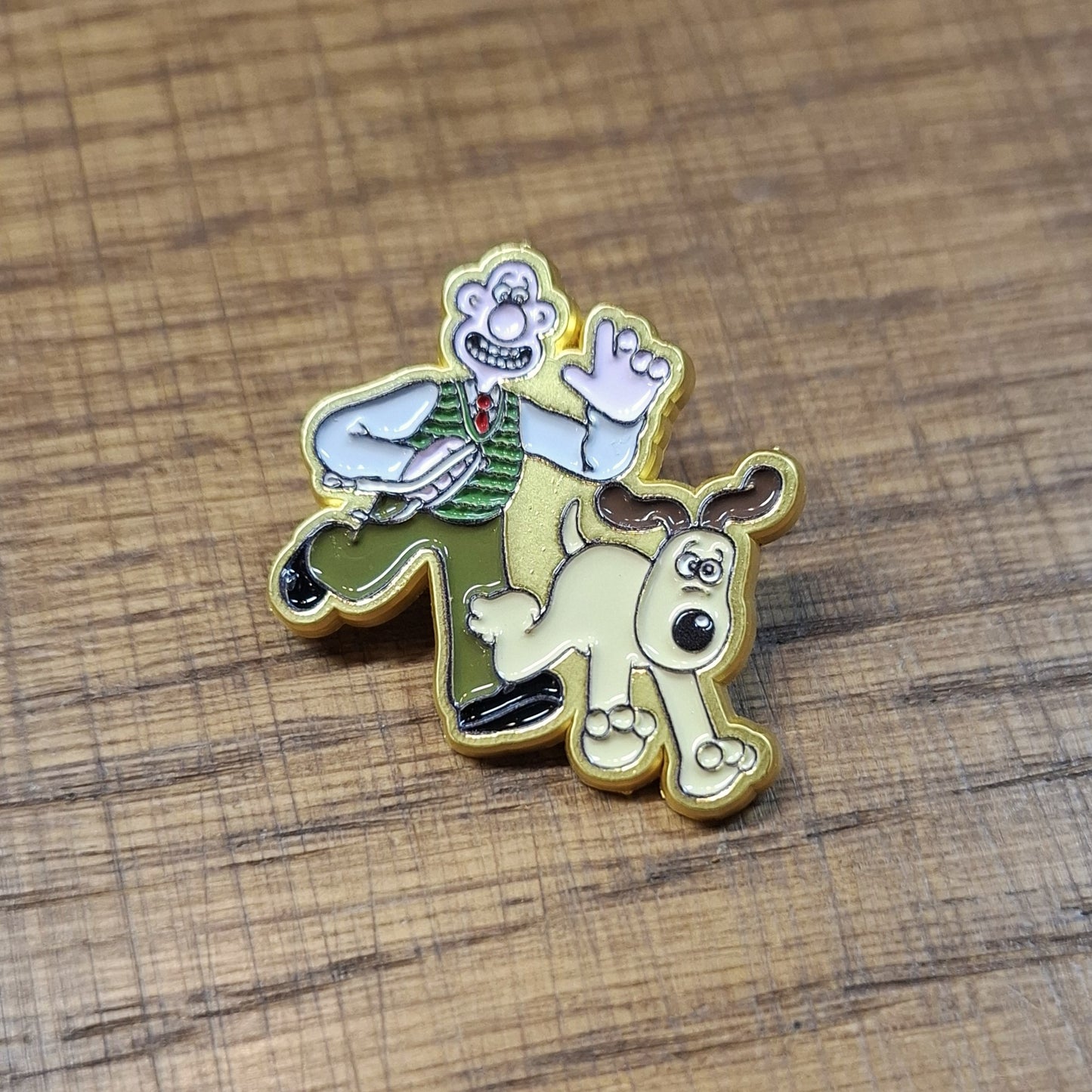 Wallace and Gromit Pin Badge (Half Moon Bay)