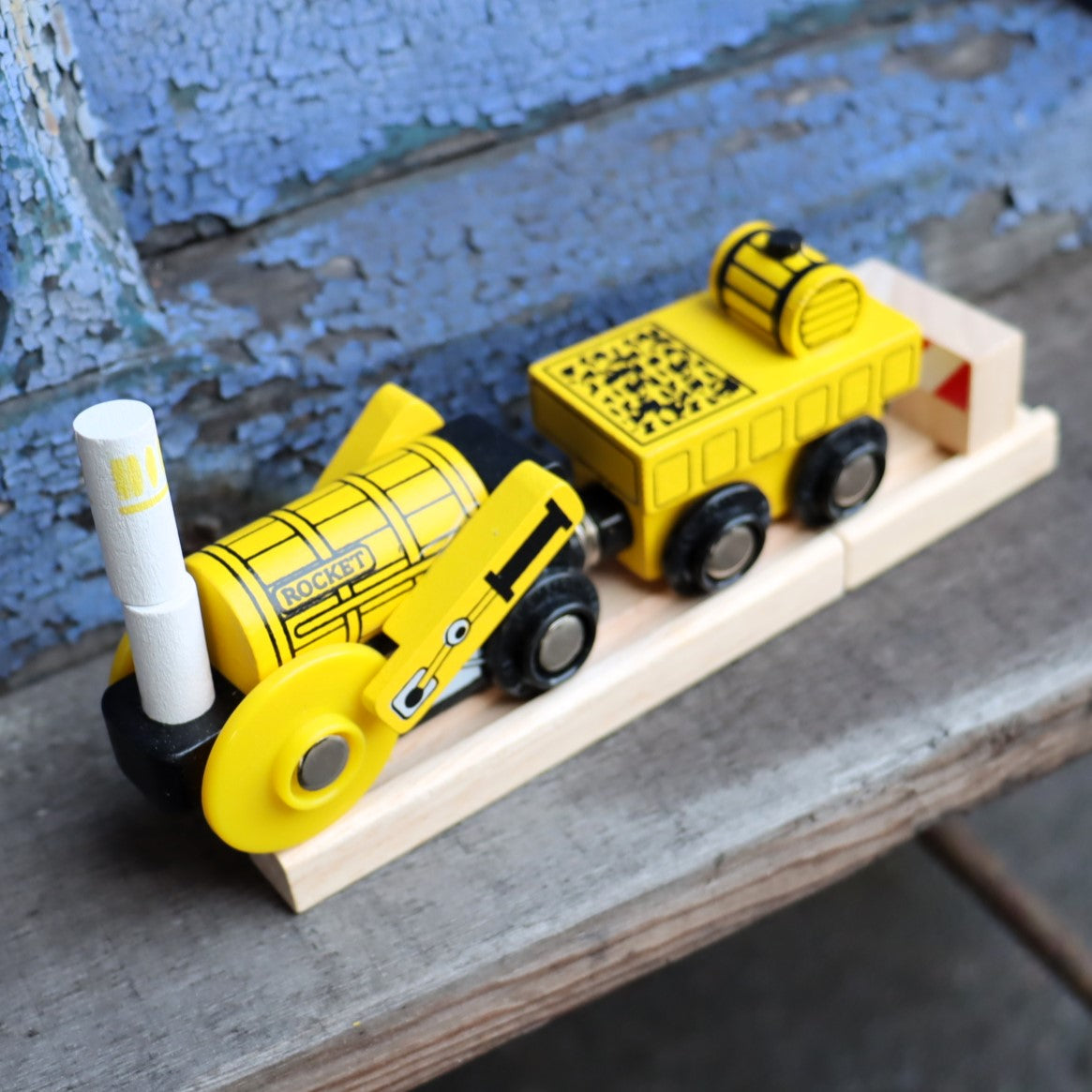 Rocket Wooden Train