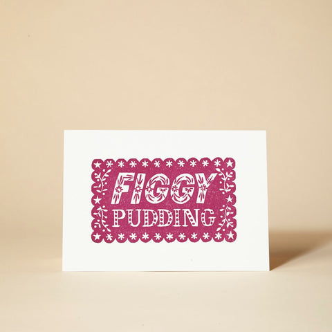 Figgy Pudding Christmas Card