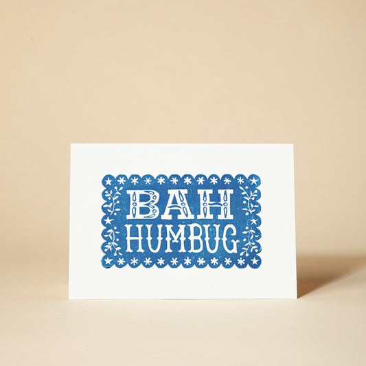 Bah Humbug Christmas Card