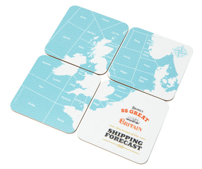 Shipping Forecast Coaster Set