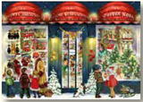 Window Shopping at Christmas Advent Calendar Cards