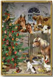 Nostalgic Christmas Advent Calendar Cards