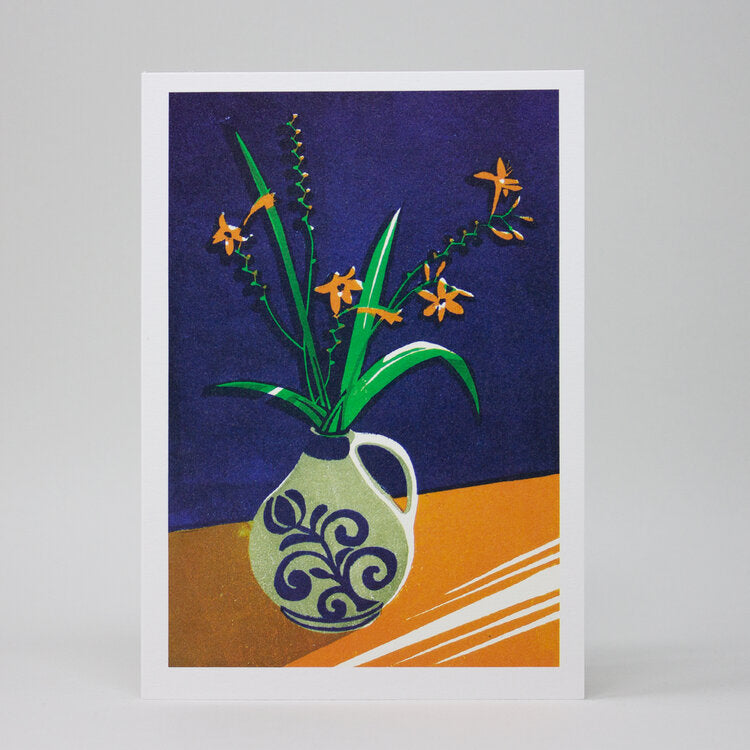 Crocosmia Greetings Card