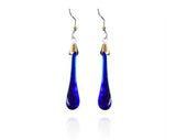 Hook Earrings Bristol Blue Glass