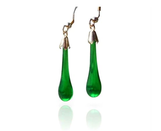 Hook Earrings Bristol Blue Glass