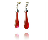 Hook Earrings Bristol Blue Glass