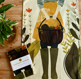 Gardener Woman Tea Towel