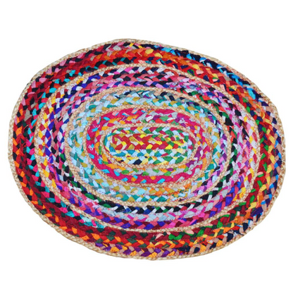 Oval Jute Rug/Doormat