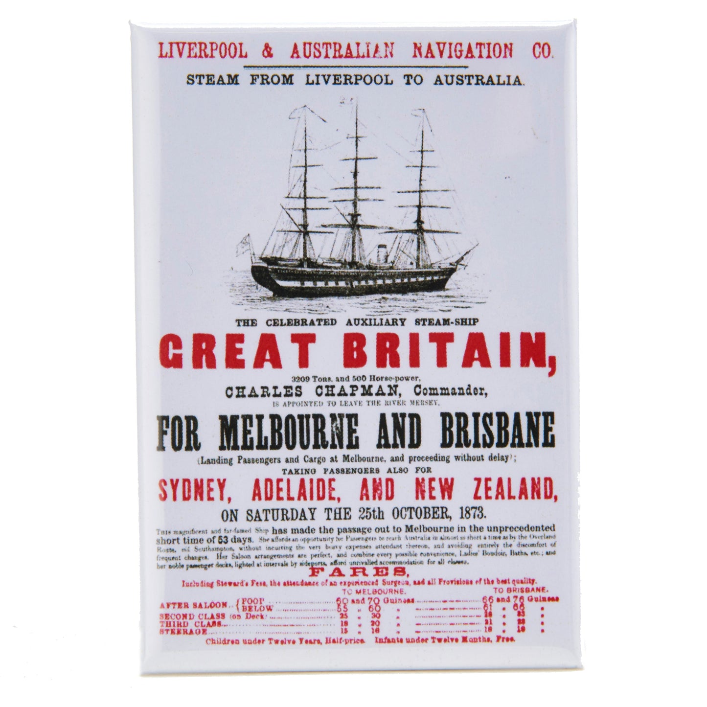 Melbourne Print Magnet