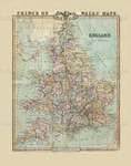 Old Map of England & Wales circa 1841