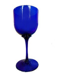 White Wine Glass Bristol Blue Glass