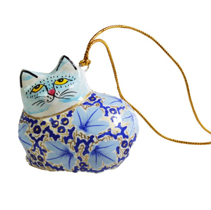 Papier Mache Cat Decoration