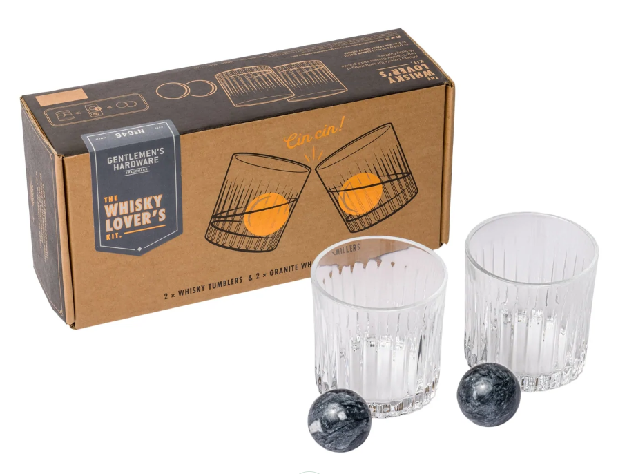 Cocktail Tumbler & Whisky Stones Set